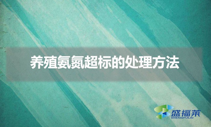 養(yǎng)殖氨氮超標(biāo)的處理方法（氨氮過(guò)高的解決方法）