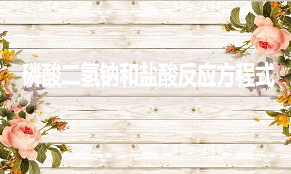 磷酸二氫鈉和鹽酸反應(yīng)方程式是什么？