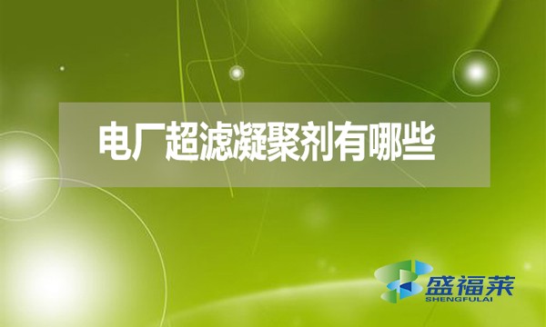 電廠超濾凝聚劑有哪些？