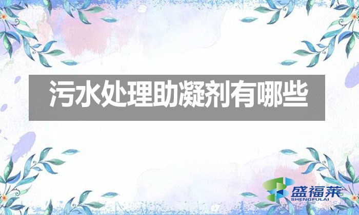 污水處理助凝劑有哪些？
